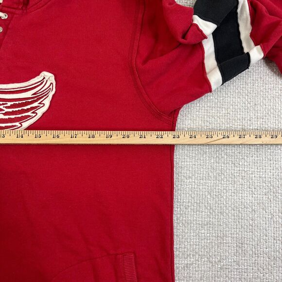 Detroit Red Wings Hockey Hoodie Sweatshirt NHL Youth XL 18-20 Lace Up Pullover - Picture 7 of 8